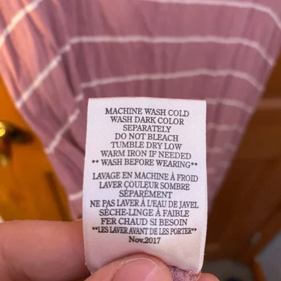 Pink and White Z Supply T-Shirt Dress - Picture 5 of 6